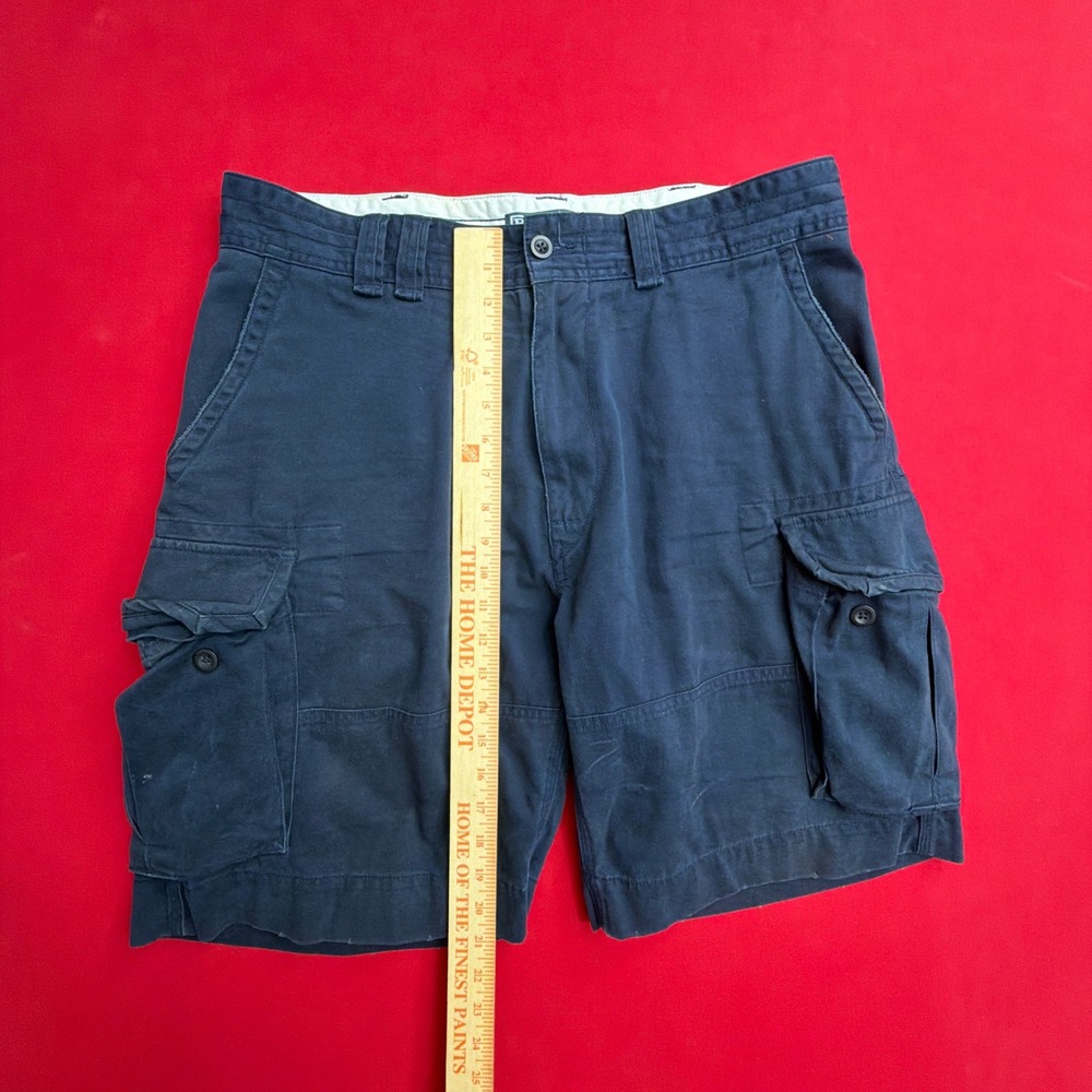 Polo Ralph Lauren Mens Cargo Shorts Navy Blue Cotton Classic Polo Chino Size 35 - Picture 4 of 7